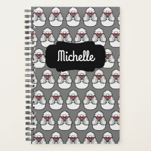 Personalisiert Poodle Pattern Funny Planer