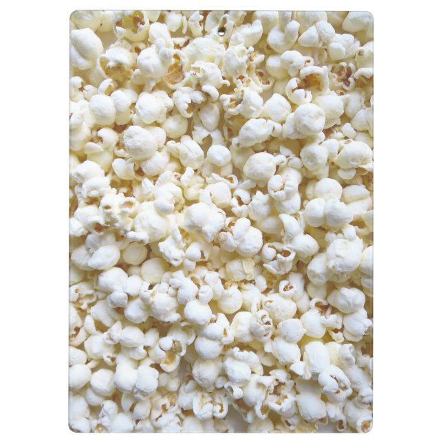 Personalisiert Popcorn Texture Fotografy Klemmbrett (Rückseite)