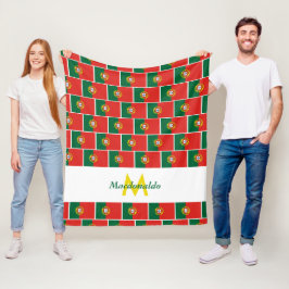 Personalisiert PORTUGIESE FLAG Fleecedecke