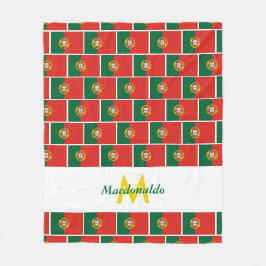 Personalisiert PORTUGIESE FLAG Fleecedecke