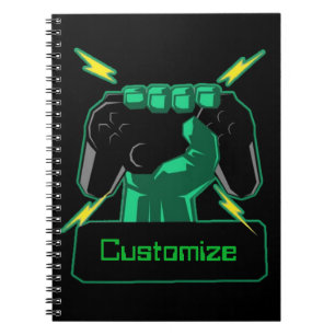 Personalisiert-Power-Gamer-Notebook Notizblock