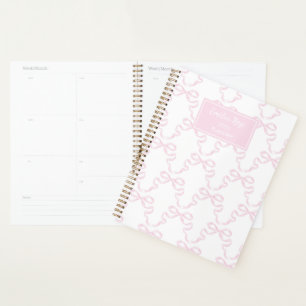 Personalisiert Preppy Watercolor Bow Ribbonerie Planer