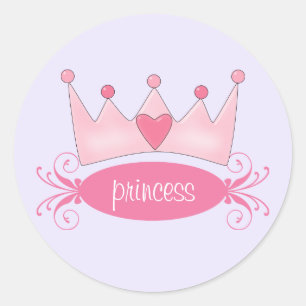 Personalisiert Princess Tiara Stickers