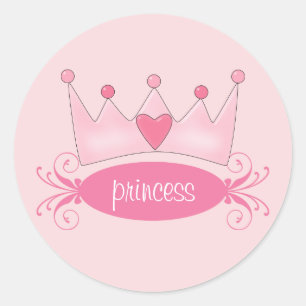 Personalisiert Princess Tiara Stickers
