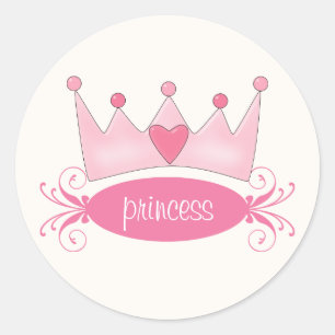 Personalisiert Princess Tiara Stickers