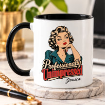 Personalisiert Professionell Unbeeindruckt Lustig