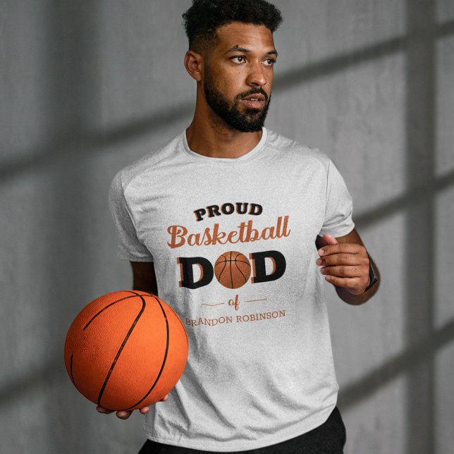 Personalisiert Proud Basketball Vater T - Shirt (Von Creator hochgeladen)