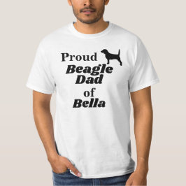 Personalisiert Proud Beagle Vater T Shirt