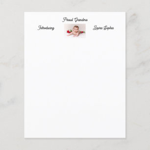 Personalisiert Proud Oma New Baby Neugeborenes Fot