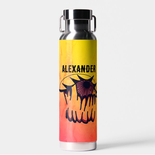 Personalisiert Psychedelic Bloodshot Vision Trinkflasche (Vorne)