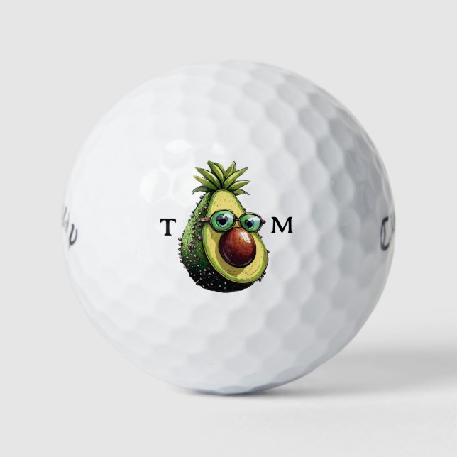Personalisiert Punk Avocado Callaway Golf Balls Golfball (Vorderseite)