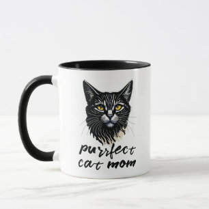 Personalisiert Purfect Cat-Mama Tasse
