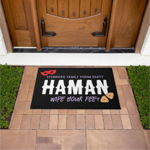 Personalisiert Purim Shtick Funny Haman Wipe Feet Fußmatte