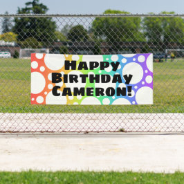 Personalisiert Rainbow Birthday Banner