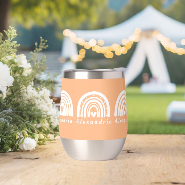 Personalisiert Rainbows Peach (Hochzeit)