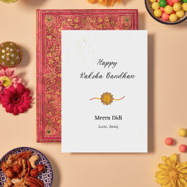 Personalisiert, Raksha bandhan, Happy Rakhi Card, Feiertagskarte