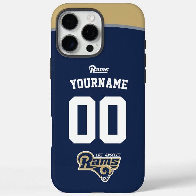Personalisiert Rams Jersey American Football Case-Mate iPhone Hülle (Rückseite)