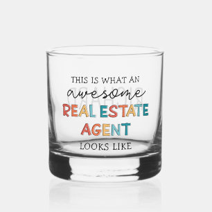 Personalisiert Real Anwesen Agent Funny Realtor Whiskyglas