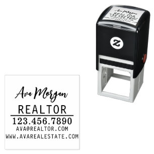 Personalisiert Real Anwesen Agent Geschenk Permastempel