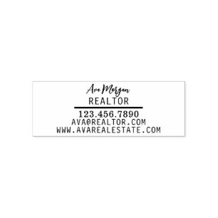 Personalisiert Real Anwesen Agent Geschenk Permastempel