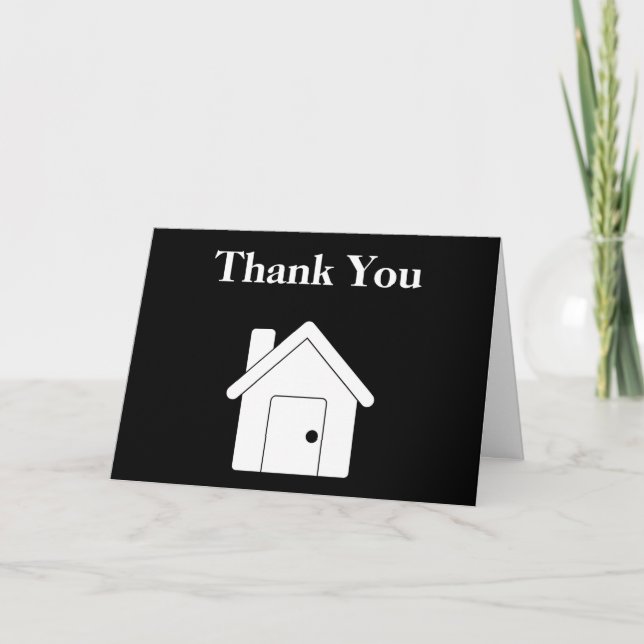 Personalisiert Real Anwesen Vielen Dank Dankeskarte (Vorderseite)