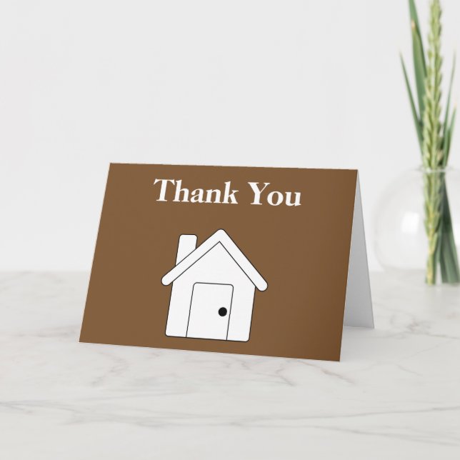 Personalisiert Real Anwesen Vielen Dank Dankeskarte (Vorderseite)