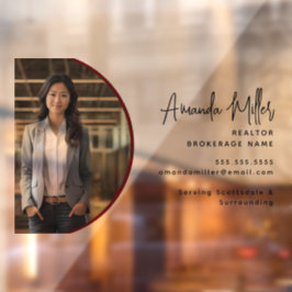 Personalisiert Realtor Broker Real Anwesen Agent Fensteraufkleber