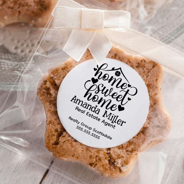 Personalisiert Realtor Real Anwesen Agent Open Hou Runder Aufkleber (Von Creator hochgeladen)