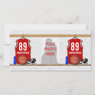 Personalisiert Red and White Basketball Jersey