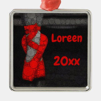 Personalisiert Red Ballerina Slippers Ornament Aus Metall