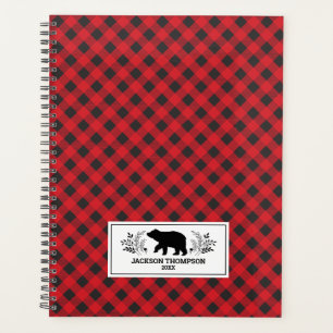 Personalisiert Red Black Lumberjack Buffalo Karier Planer