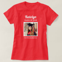 Personalisiert Red Class of 2025 Abschluss Foto