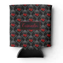 Personalisiert Red Goth Heart Cooler