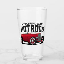 Personalisiert Red Roadster Vintag Frisierte Auto