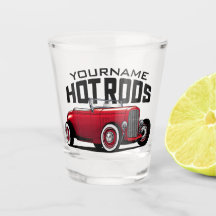 Personalisiert Red Roadster Vintag Frisierte Auto