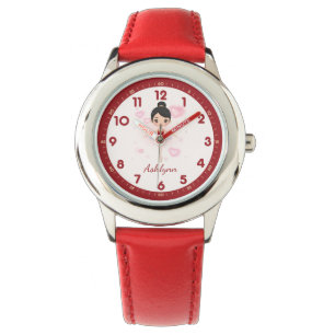 Personalisiert Red Tutu Ballerina   Dancer Gift Armbanduhr