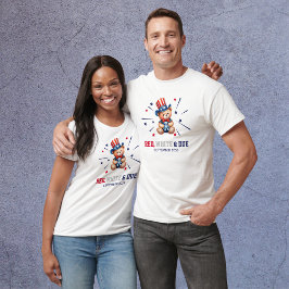 Personalisiert Red White & Due Erwartete Eltern T-Shirt