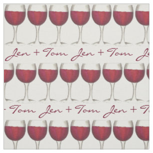 Personalisiert Red Wine Glasses Wedding Verlobung Stoff