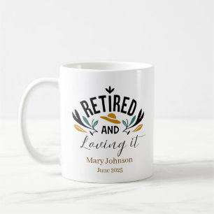 Personalisiert Rentner und Liebe es Kaffeetasse