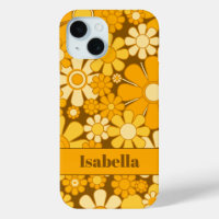 Personalisiert Retro 70er Floral Muster