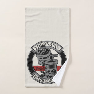 Personalisiert Retro BarberShop Barber Chair Salon Badhandtuch Set