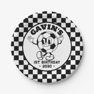Personalisiert Retro Basketball Geburtstagsparty N Pappteller
