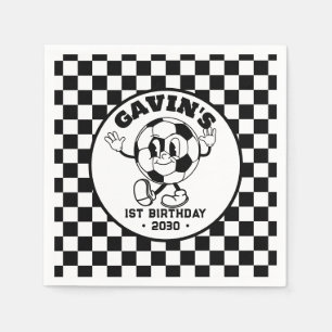 Personalisiert Retro Basketball Geburtstagsparty N Serviette
