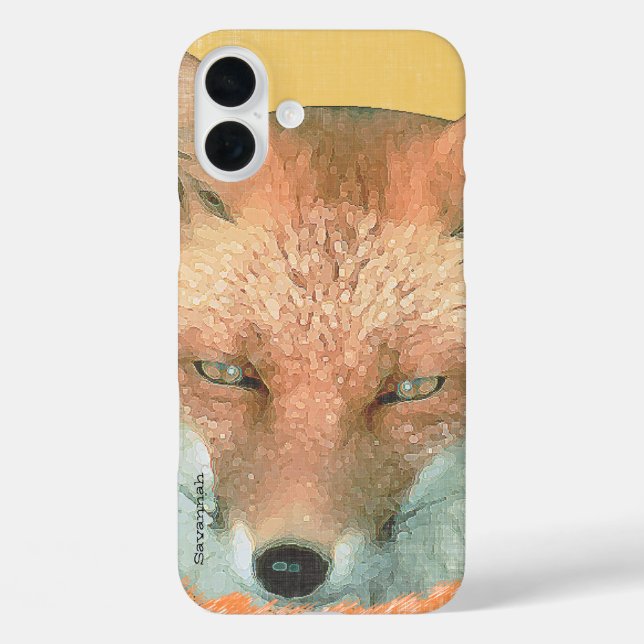Personalisiert Retro Fox Art Retro iPhone 7 Plus Case-Mate iPhone Hülle (Rückseite)