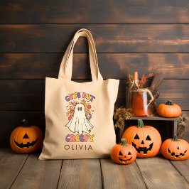 Personalisiert Retro Groovy Halloween Tragetasche