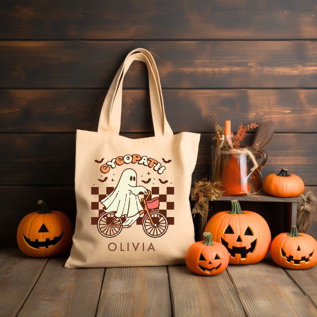 Personalisiert Retro Groovy Halloween Tragetasche (Von Creator hochgeladen)