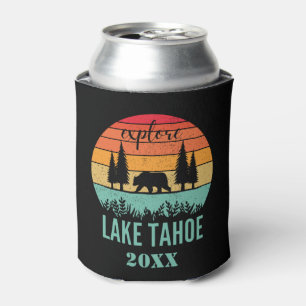 Personalisiert Retro Lake Tahoe Dosenkühler