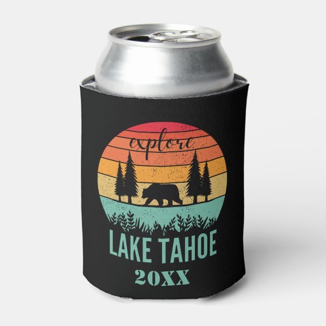 Personalisiert Retro Lake Tahoe Dosenkühler (Kanne Vorderseite)