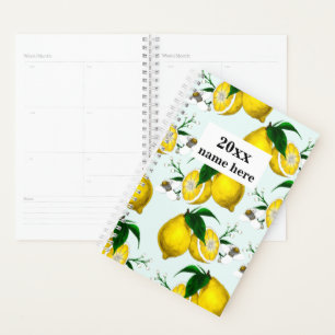 Personalisiert Retro Lemon Planner Planer