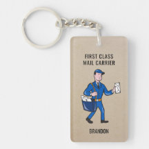 Personalisiert Retro Mailman Letter Carrier